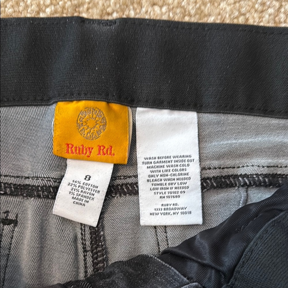 Ruby Rd. Black Jeans - Picture 2 of 4